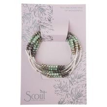 Load image into Gallery viewer, Scout Wrap Bracelet, Iced Mint/Silver
