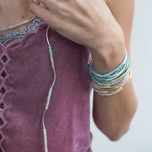 Scout Wrap Bracelet, Iced Mint/Silver