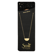 Load image into Gallery viewer, Scout Refined Necklace, Half Moon, Gold
