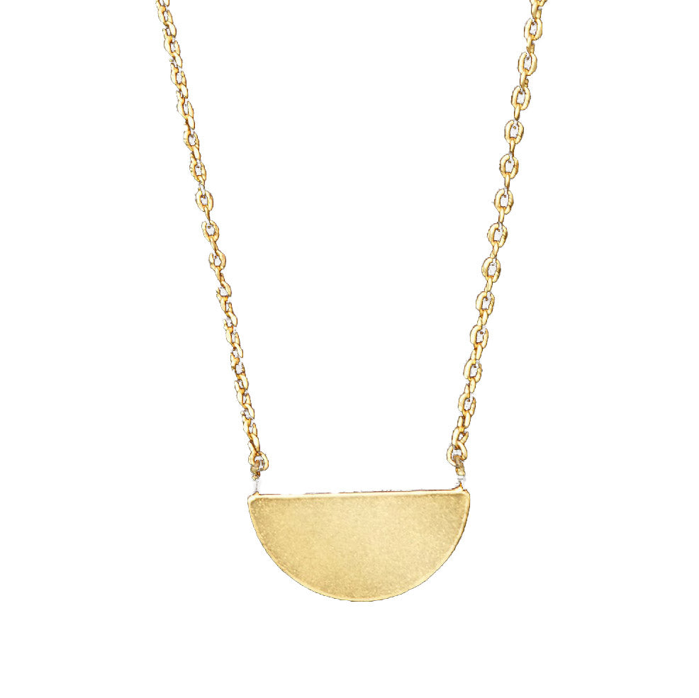 Scout Refined Necklace, Half Moon, Gold