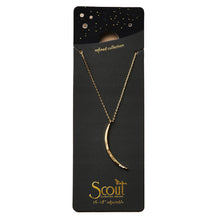 Load image into Gallery viewer, Scout Refined Necklace, Gibbous Slice, Gold
