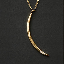 Load image into Gallery viewer, Scout Refined Necklace, Gibbous Slice, Gold
