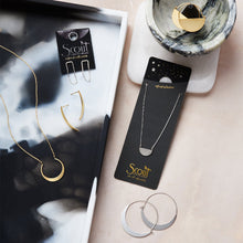 Load image into Gallery viewer, Scout Refined Necklace, Gibbous Slice, Gold
