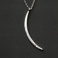 Load image into Gallery viewer, Scout Refined Necklace, Gibbous Slice, Silver

