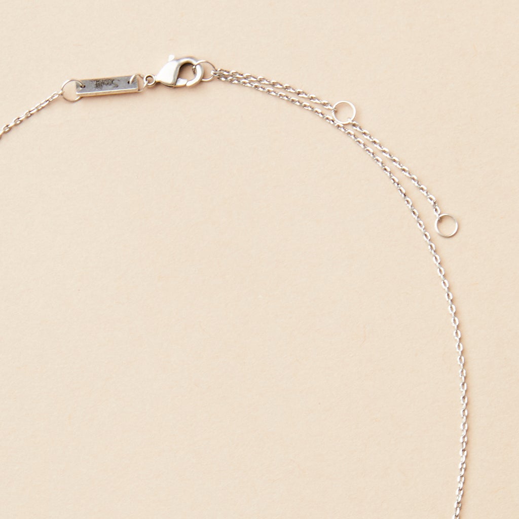Scout Refined Necklace, Gibbous Slice, Silver