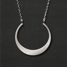 Load image into Gallery viewer, Scout Refined Necklace, Crescent, Silver
