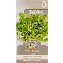 Load image into Gallery viewer, Micro Greens - Basil Seeds, Mr Fothergill&#39;s

