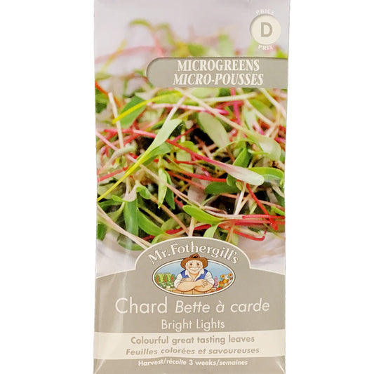 Micro Greens - Chard Bright Seeds, Mr Fothergill's
