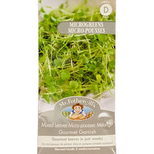 Load image into Gallery viewer, Micro Greens - Mixed Leaves Seeds, Mr Fothergill&#39;s
