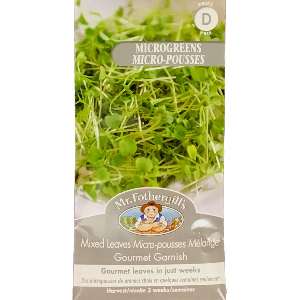 Micro Greens - Mixed Leaves Seeds, Mr Fothergill's