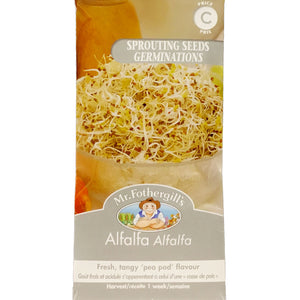 Sprouting Seeds - Alfalfa, Mr Fothergill's