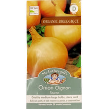 Load image into Gallery viewer, Onion - Sturon Organic Seeds, Mr Fothergill&#39;s
