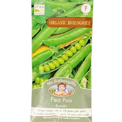 Pea - Rondso Organic Seeds, Mr Fothergill's