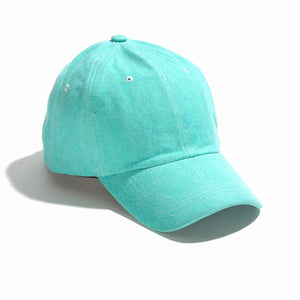 Paige Ponytail Baseball Cap, Teal