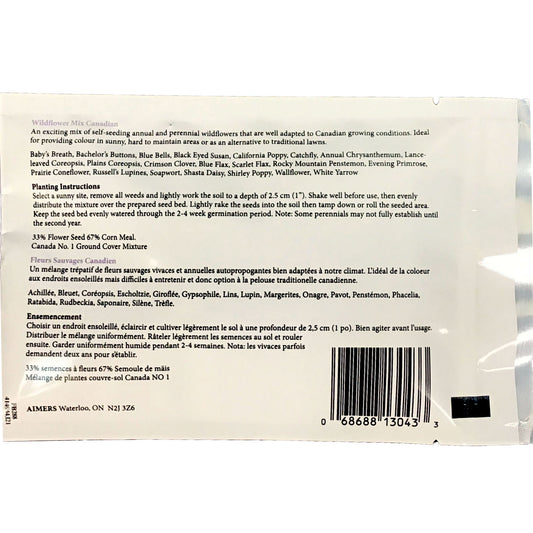 Wildflowers - Canadian Mixture Seeds, Aimers Jumbo