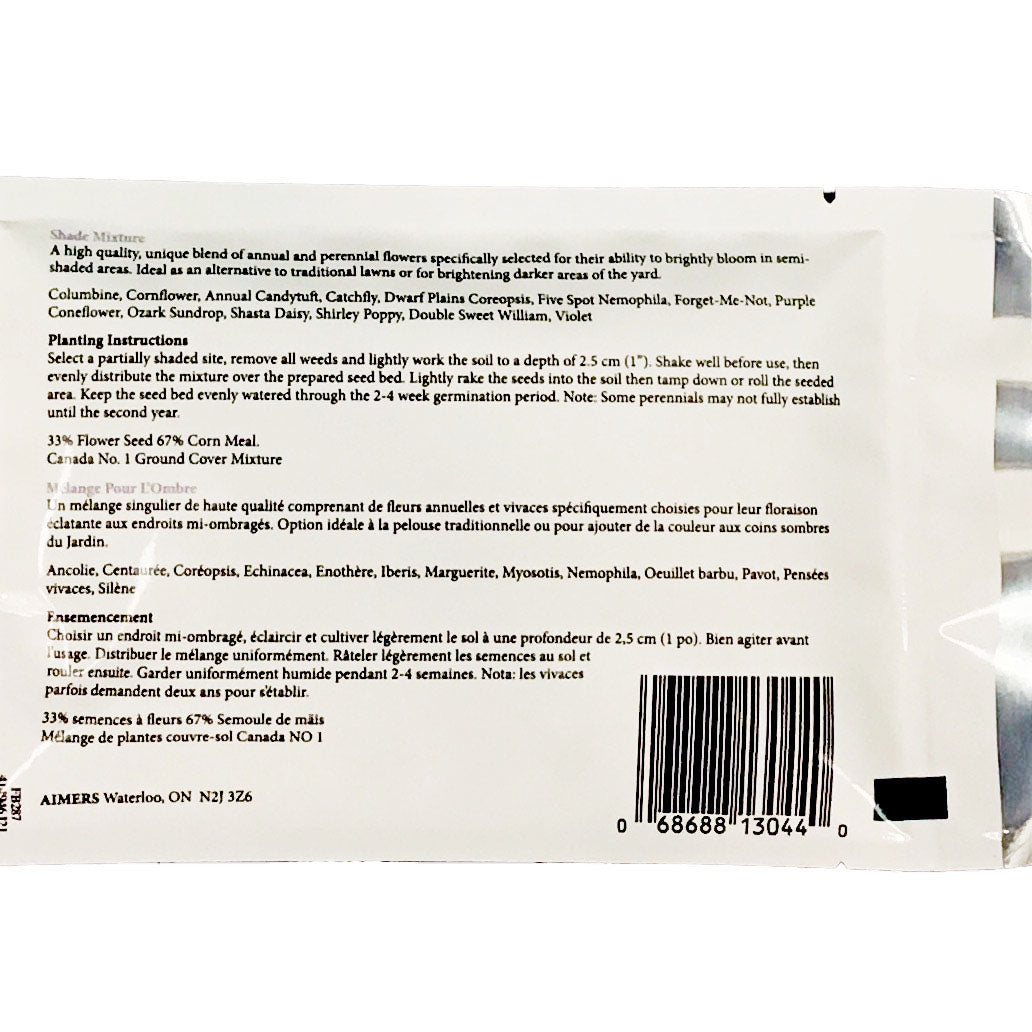 Wildflowers - Shade Mixture Seeds, Aimers Jumbo