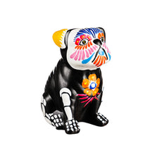 Load image into Gallery viewer, Sugar Skull Dog Ceramic Statue, 8.75in
