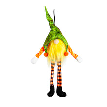 Load image into Gallery viewer, Light-Up Hanging Halloween Gnome Decor, 19in
