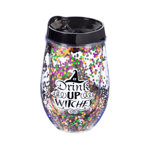 Double Wall Glitter Halloween Tumbler, 10oz