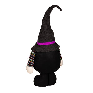 LED Plush Halloween Witch Gnome, 52in