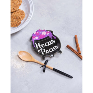 Cauldron Ceramic Spoon Rest & Wooden Spoon Set