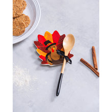 Load image into Gallery viewer, Turkey Ceramic Spoon Rest &amp; Wooden Spoon Set
