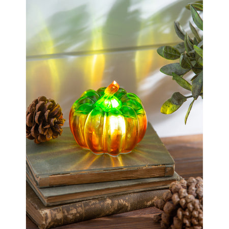 LED Mini Pumpkin Table Decor, 3in