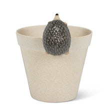 Load image into Gallery viewer, Climbing Hedgehog Ceramic Pot Hanger, 3.5in
