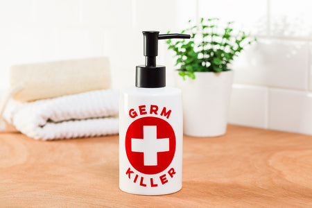 Germ Killer Ceramic Pump Bottle, 14oz