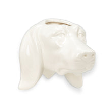 Load image into Gallery viewer, Pot, 1.5in, Ceramic, Dachshund Head Wall Planter
