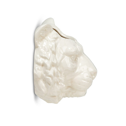 Pot, 1.5in, Ceramic, Tiger Head Wall Planter