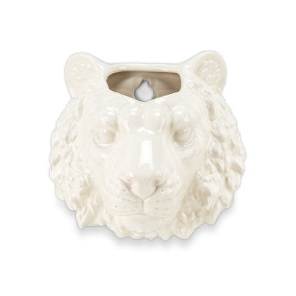 Pot, 1.5in, Ceramic, Tiger Head Wall Planter