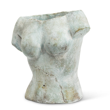 Planter, Cement, Female Torso Sculpture