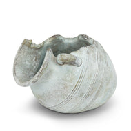 Planter, Cement, Tipped Broken Urn