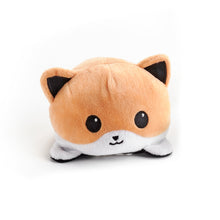 Load image into Gallery viewer, Reversible Happy/Angry Animal Plush
