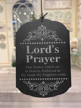 Metal Lord's Prayer Wind Chime, 35in