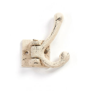 Cast Iron Double Wall Hook with Swivel, 3 Styles