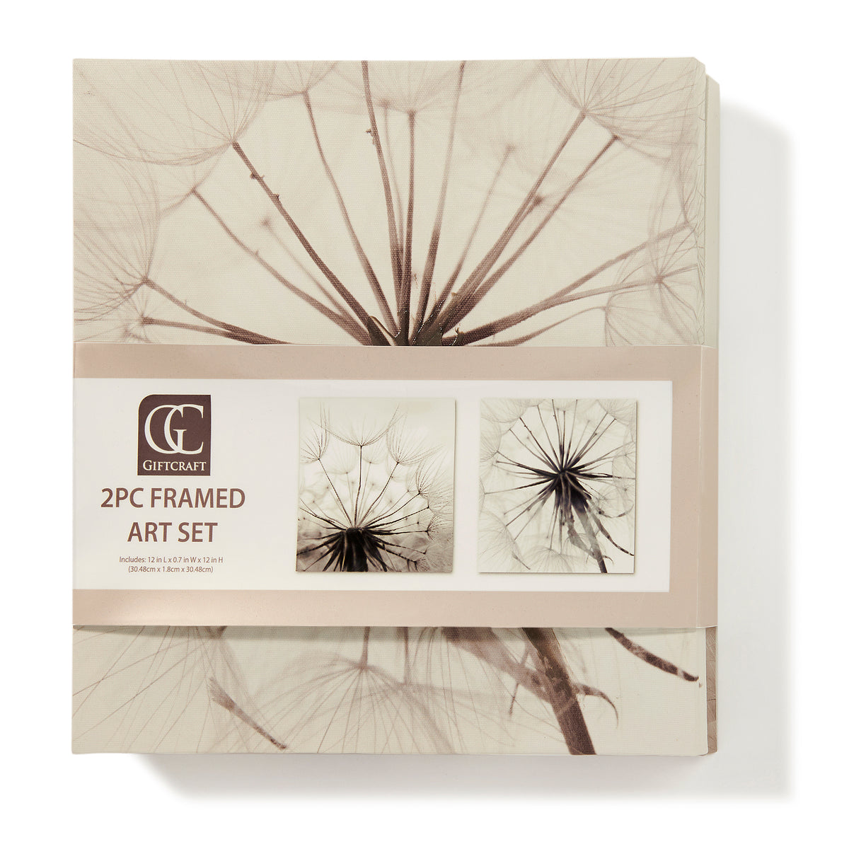 Dandelion Canvas Wall Art Prints, Set of 2