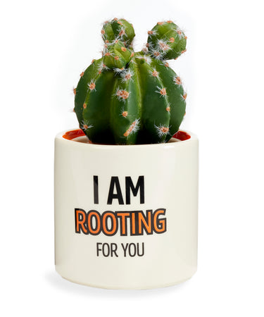 Pot, 3in, Ceramic, I Am Rooting For You