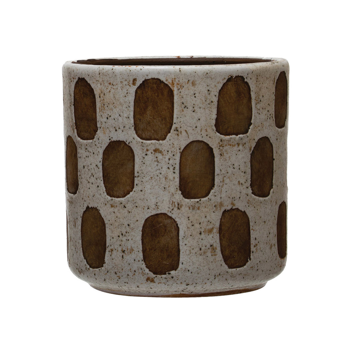 Pot, 4in, Terracotta, Distressed, 2 Styles