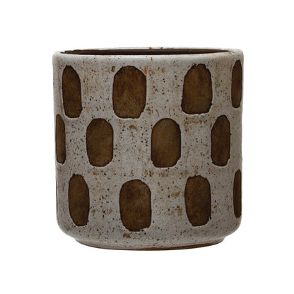 Pot, 4in, Terracotta, Distressed, 2 Styles