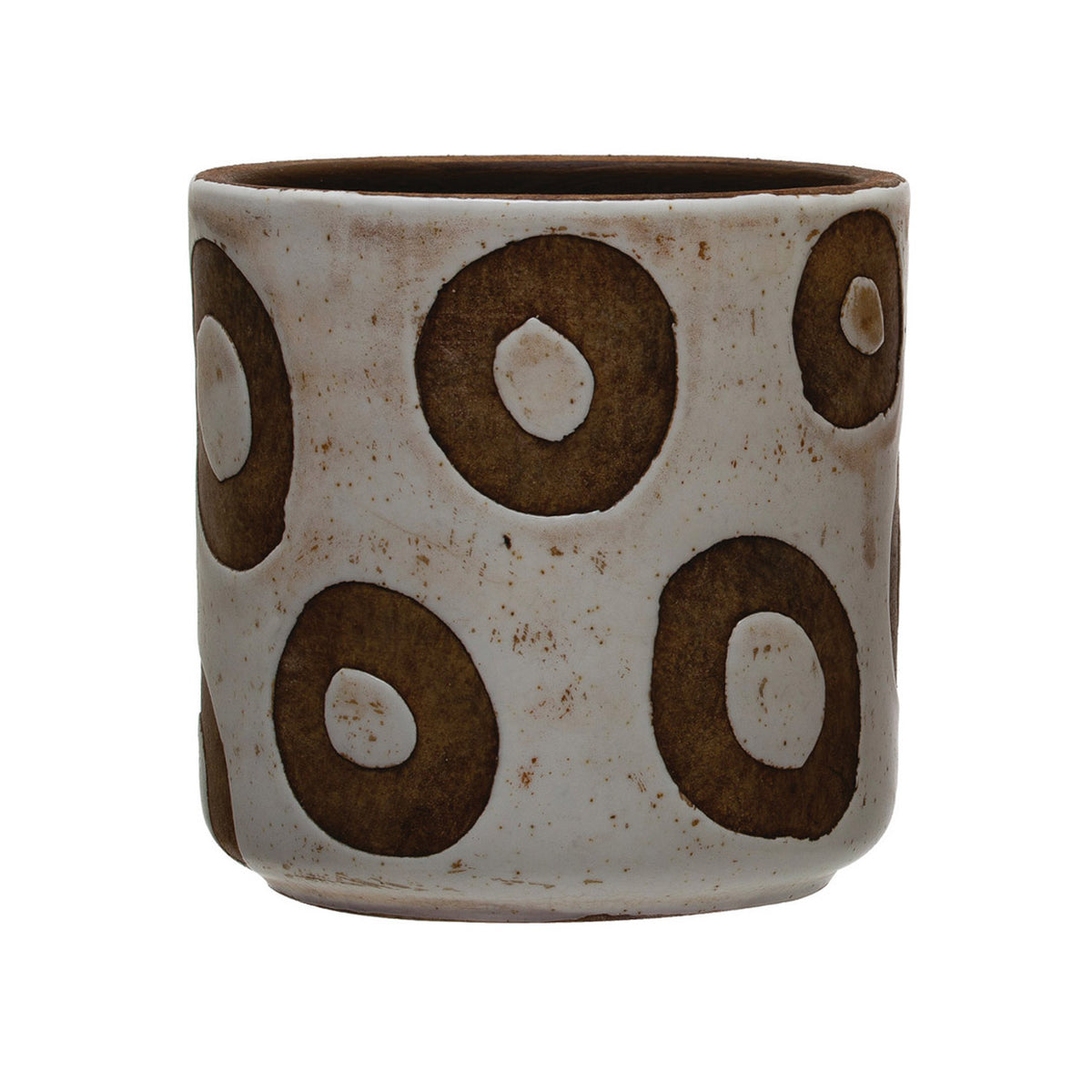 Pot, 4in, Terracotta, Distressed, 2 Styles