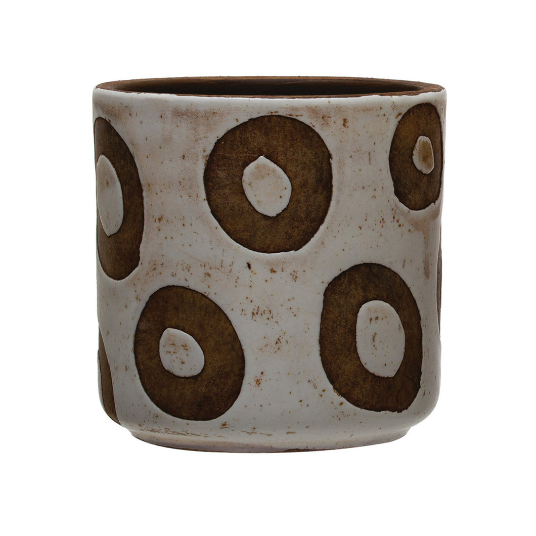 Pot, 4in, Terracotta, Distressed, 2 Styles