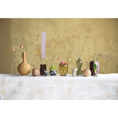 Pot, 4in, Terracotta, Multicolor Reactive Glaze
