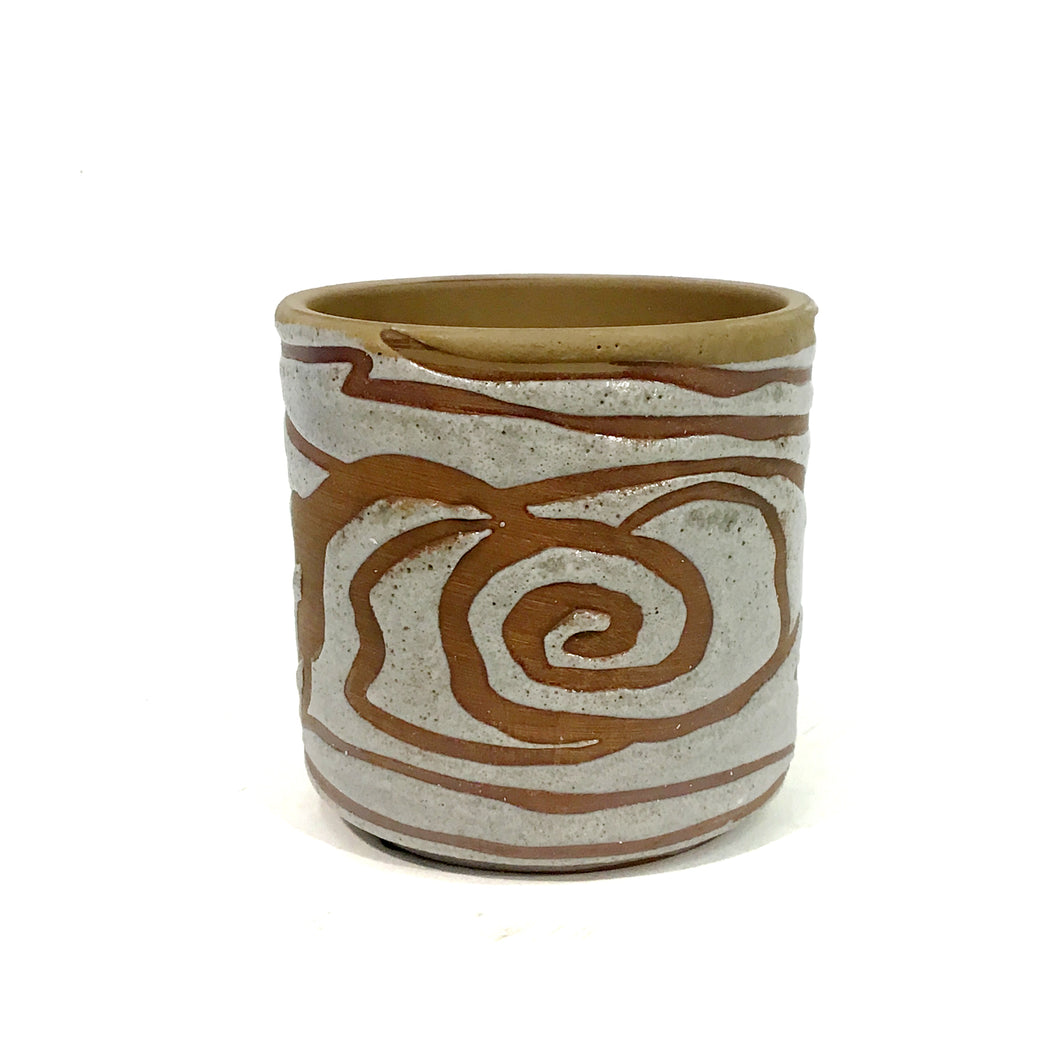 Pot, 3in, Terracotta, Brown Pattern, 3 Styles
