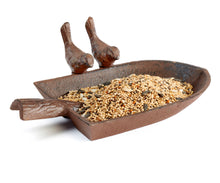 Load image into Gallery viewer, Cast Iron Shovel Dish-Style Bird Feeder
