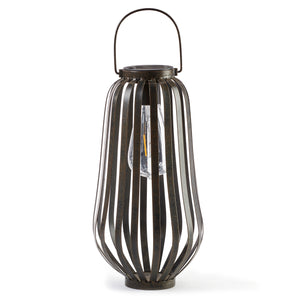 Black/Bronze Solar Lantern with Bulb