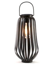 Load image into Gallery viewer, Black/Bronze Solar Lantern with Bulb
