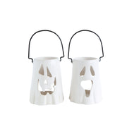 Ceramic Ghost Tealight Lantern, 2 Styles
