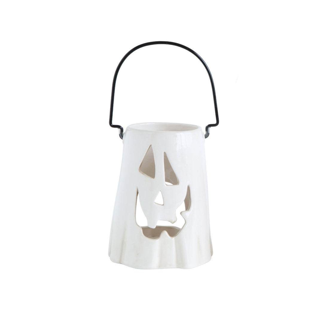 Ceramic Ghost Tealight Lantern, 2 Styles